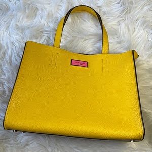 RARE. Kate spade satchel yellow medium size.